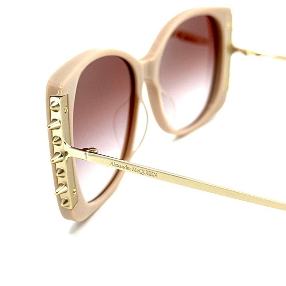 NEW!!! ALEXANDER MCQUEEN Sunglasses AM0340S 003 Authentic - Picture 7 of 12